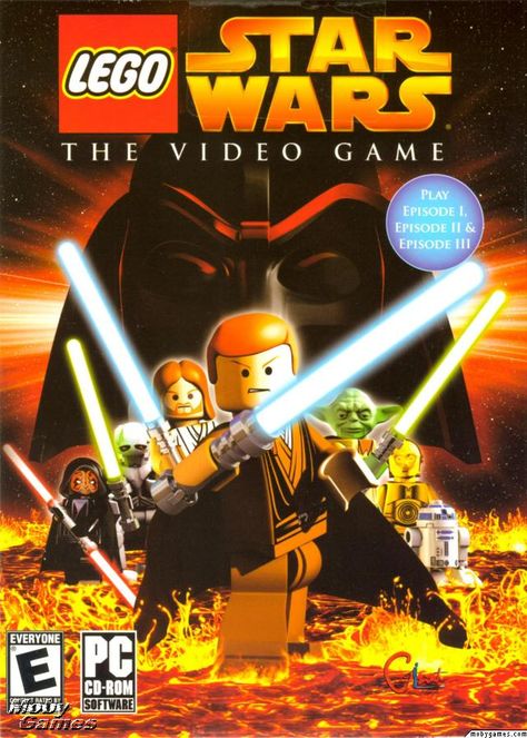 LEGO Star Wars: The Video Game (2005) GameCube box cover art ... Star Wars Video, Star Wars Video Games, Star Wars Gif, Gamecube Games, Lego Marvel's Avengers, Free Lego, Original Xbox, Lego Games, Star Wars Games