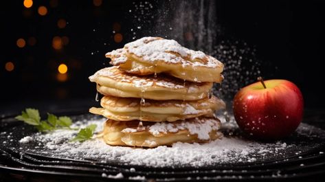 Polish Apple Pancakes (Racuchy z Jabłkami) with Fresh Yeast Apple Pancake Recipe, Recipes With Yeast, Fresh Yeast, Apple Pancakes, Cinnamon Milk, Polish Recipes, Cinnamon Apples, Yeast, Apples