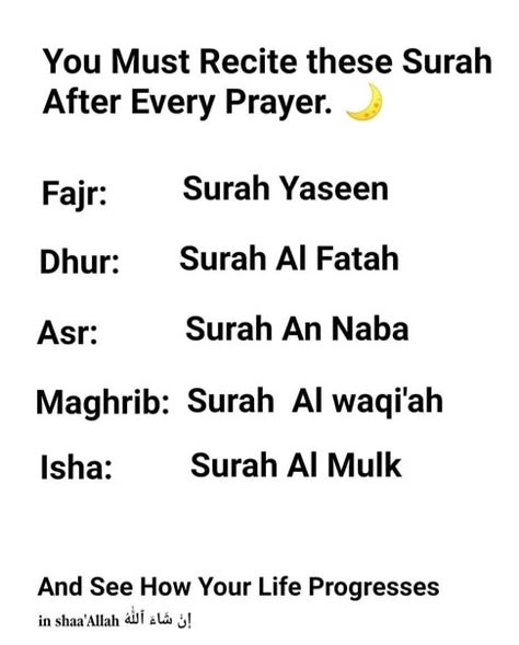 If you recite these surahs after each namaaz(salah), you'll see the progress in you life inshallah! Guidance Quotes, Ramadan Tips, Mekka Islam, Short Islamic Quotes, Pray Quotes, Ramadan Quotes, Hadith Quotes, Islamic Prayer, Beautiful Quotes About Allah