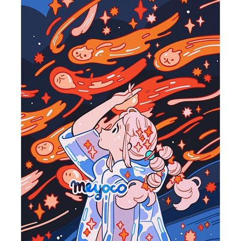 Meyoco Art, Cartoon Character, On Twitter, Stars, Twitter, On Instagram, Instagram, Art