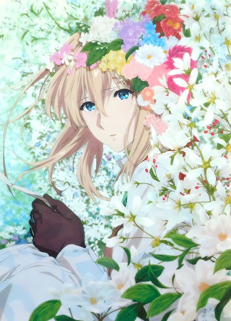 Violet Evergarden (clearfile cover 23/10/2020) Violet Evergreen, Violet Garden, Shojo Anime, Violet Evergarden Anime, The Ancient Magus Bride, Kyoto Animation, Violet Evergarden, Anime Wall Art, Fanarts Anime