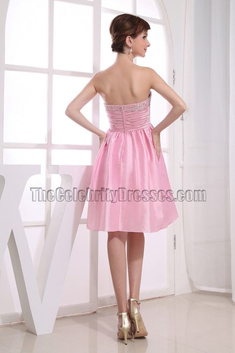 Cute Pink ALine Sweetheart Party Dress Dresses