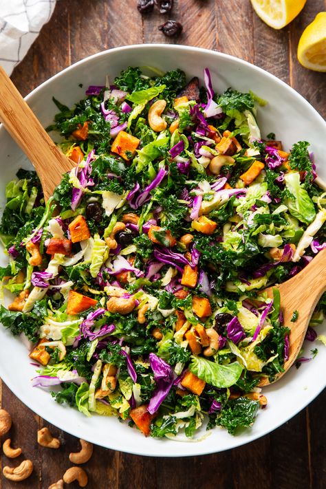 Salad Recipes With Lettuce, Recipes With Lettuce, Whole30 Salads, Crispy Chicken Salads, Salad With Lemon Vinaigrette, Paleo Running Momma, Best Salads Ever, Whole30 Vegan, Paleo Dinners