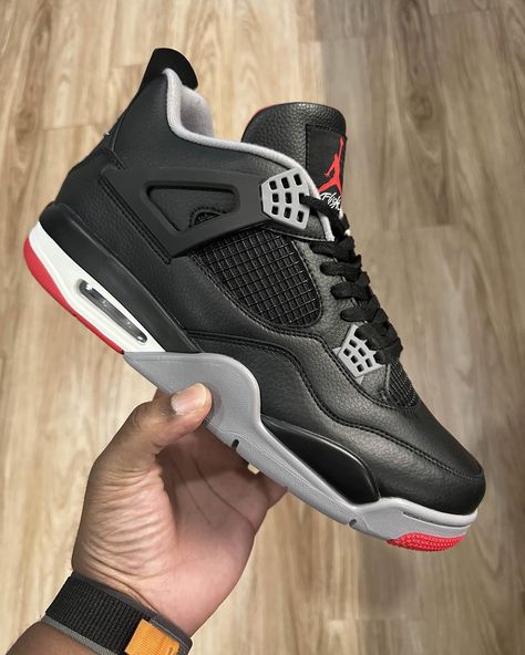 Jordan 4 Bred Reimagined 🤫 #lkss #lksskick #fashion #sneakers #sneakerhead #shoes #shoeschallenge #fyp #shoesaddict #shoestagram #shoesoftheday #instashoes #sneakernews #igsneakercommunity #sneakersaddict #sneakeraddict Bred Jordan 4, Sneakerhead Shoes, Bred 4, Jordan 4 Bred, Trendy Shoes Sneakers, Sneakers Addict, Swag Shoes, Jordan 11, Trendy Shoes