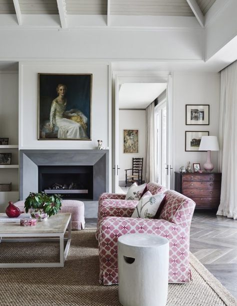 Staging Living Room, Galbraith And Paul, Sea Fabric, Old Victorian House, Country Interior Design, Powder Room Makeover, Elegant Living Room Design, Nina Campbell, Country Interior