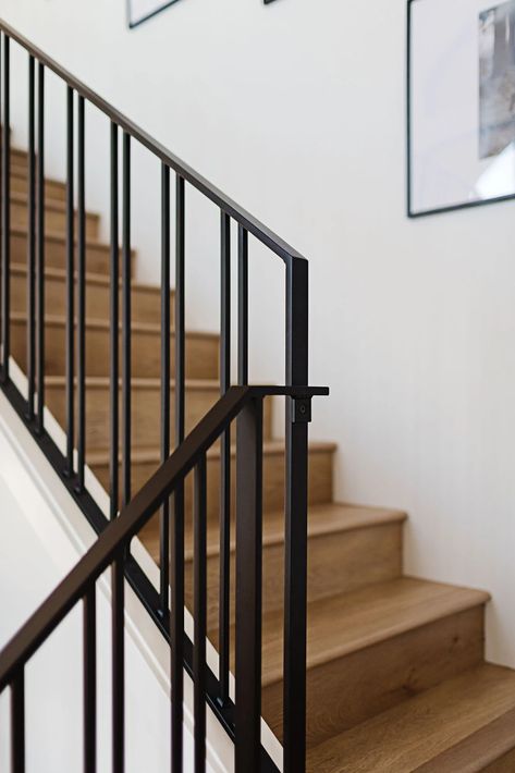 VERTICAL DESIGNS | Iron Elements Metal Staircase Railing, Metal Handrails For Stairs, Garde Corps Metal, Iron Staircase Railing, Staircase Metal, Stair Design Architecture, Loft Railing, Metal Stair Railing, Interior Stair Railing