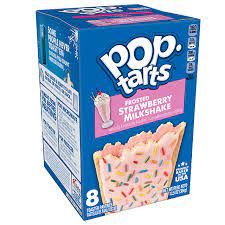 Pop-Tarts® Strawberry Milkshake Toaster Pastries, Pop Tart Flavors, Milkshake Flavours, American Cookies, Tasty Pastry, Toaster Pastry, Instant Breakfast, Strawberry Powder, Pop Tart