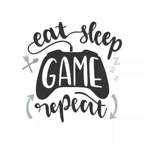 Gamer t-shirt design Gamer Svg, T Shirts Ideas, Eat Sleep Game Repeat, Decal Ideas, Cricut Tips, Cricut Projects Beginner, Shirts Ideas, Cricut Fonts, Game Day Shirts