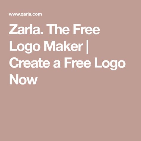 Zarla. The Free Logo Maker | Create a Free Logo Now Create A Logo Free, Logo Maker Free, Best Logo Maker, Minimalist Logo Design, Business Logo Design, Fast Growing, Logo Maker, Minimalist Logo, Create A Logo