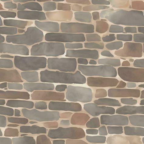 Stone Brick Texture, Marker Texture, Paper Buildings, Brick Texture, Old Bricks, Seamless Textures, Stone Pattern, Old Stone, Painting Illustration