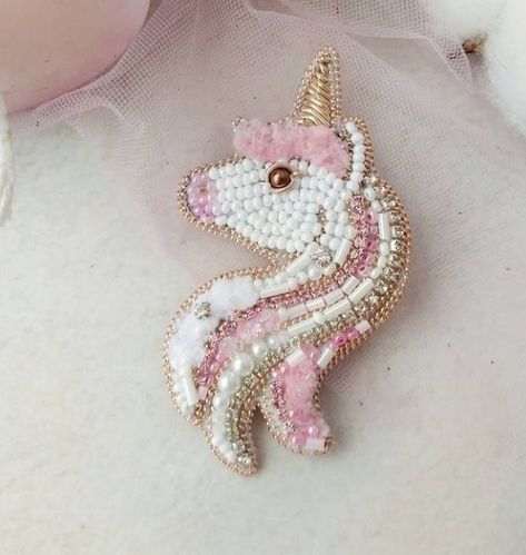 Beaded Unicorn, Bead Work, Beading, Beads