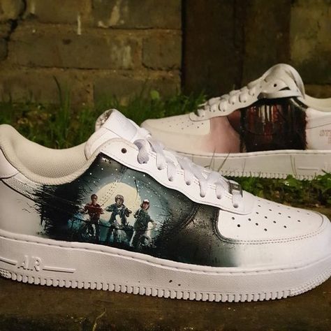 Formals Women, Korean Footwear, Kurti Women, Stranger Things Merch, Shoe Painting, Stranger Things Outfit, Stranger Things Premiere, Kurta Women, Nike Shoes Air Force