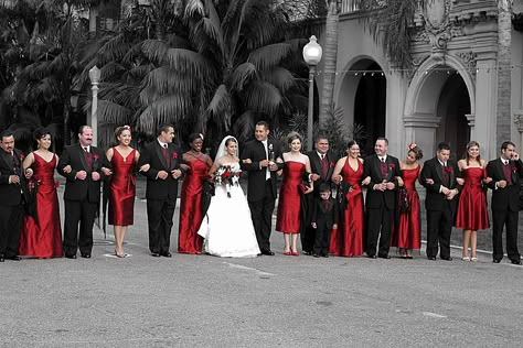 red weddings! :) Red Wedding Ideas, Wedding Colors Red, Red And White Weddings, Red Wedding Theme, White Wedding Theme, Red Bridesmaids, Black And White Theme, Red Bridesmaid Dresses, Black Bridesmaid Dresses