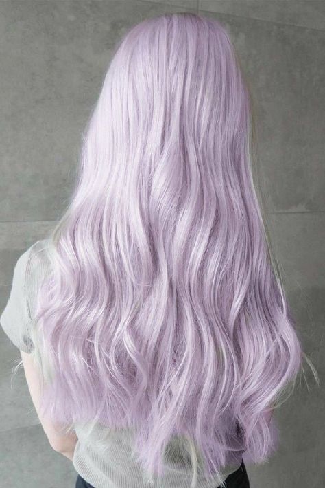 Lilac Hair Color Ideas, Pale Lavender Hair, Lilac Hair Aesthetic, Lavender Hair Aesthetic, Light Lilac Hair, Light Purple Hair Lavender, Lilac Hair Pastel, Light Lavender Hair, Long Lavender Hair