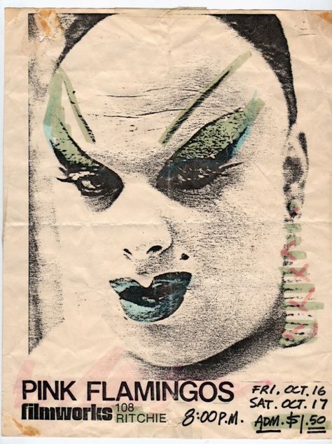 Divine in Pink Flamingos directed by John Waters Divine Pink Flamingos, Avatar Art, John Waters, Born Again, Theatre Poster, Cult Movies, Big Art, High Art, Ethereal Art