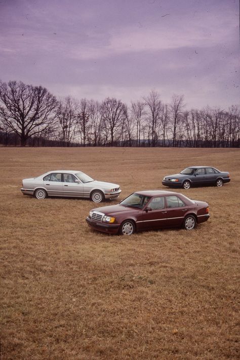 From the Archive: The three most powerful sports sedans in America trip our triggers. Mercedes 500e, America Trip, Europe Car, Old Muscle Cars, Audi S4, Mercedes Benz Cars, Photography Film, Benz Car, Sports Sedan