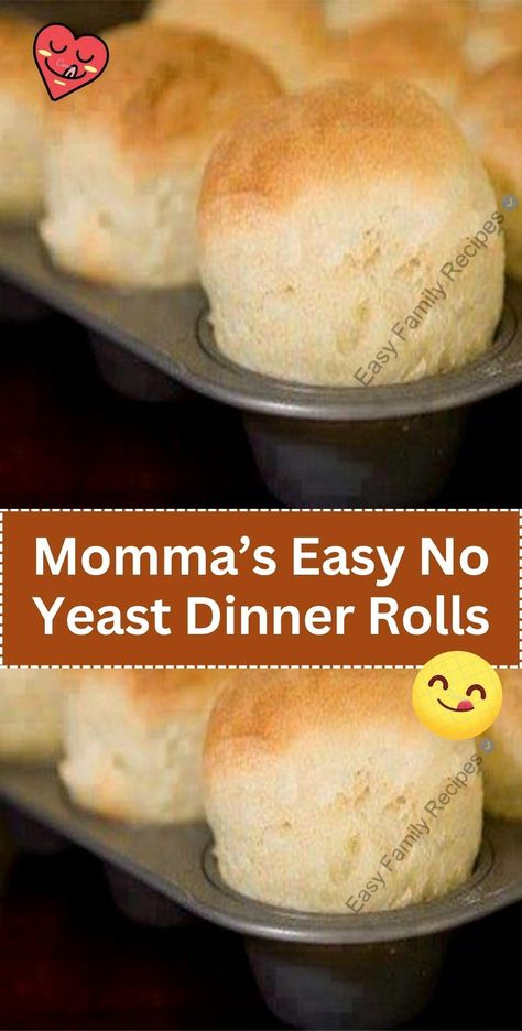 Savor the taste of homemade goodness with Momma’s Easy No Yeast Dinner Rolls. These rolls are soft, fluffy, and irresistibly delicious, all without the long wait. Easy No Yeast Dinner Rolls, No Yeast Rolls, Yeast Dinner Rolls Recipe, Ponytail Hat Knitting Pattern, Cardamom Rolls, Dinner Rolls Recipe Homemade, Water Bread, Yeast Dinner Rolls, Bread Roll Recipes