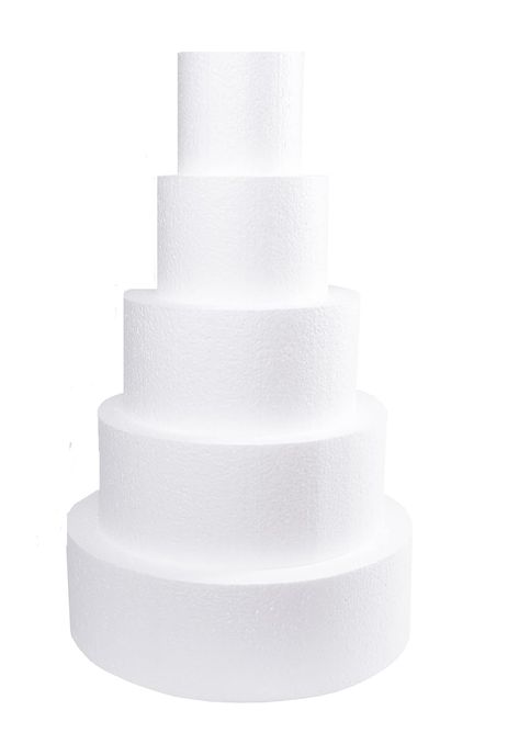 PRICES MAY VARY. Made from high quality 1lb EPS foam for easier and smoother decoration Made from quality, solid, tightly compressed polystyrene, these faux cake forms can be reused for several design sessions, birthdays, weddings, and window displays Not just for your cake creations, these sturdy foam shapes make great bases for all kinds of creative arts & and crafts projects, such as floral design, holiday decorations, and sewing Made in the USA with high-quality materials This 5-piece set fe