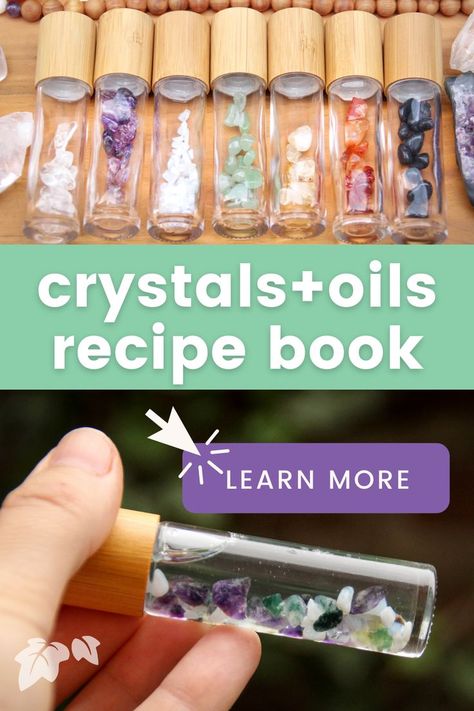 The Crystal + Oil Synergies Healing Guide and Recipe E-Book will help you get started combining Crystals and Essential Oils with CONFIDENCE! Within our downloadable 54 page E-book you’ll find: • Science and Safety info • Recipes for roller bottles, sprays and serums • BONUS sections on adding crystals to your diffuser, creating perfumes, and more. • Resource Guide with crystal properties, recommended supplies, and more. • Clickable links to lots of extra education! Oil Roller Bottle Recipes, Healing Guide, Essential Oil Roller Bottle Recipes, Essential Oil Perfumes Recipes, Roller Bottle Recipes, Diy Essential Oil Recipes, Essential Oils For Pain, Making Essential Oils, Essential Oils Herbs