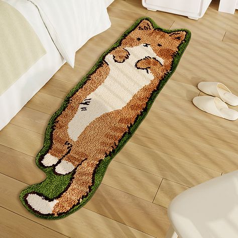 Cartoon Carpet, Bedside Rugs, Cat Rug, Soft Bedroom, Carpets For Kids, Soft Floor, Aesthetic Stuff, Product Recommendations, Room Carpet