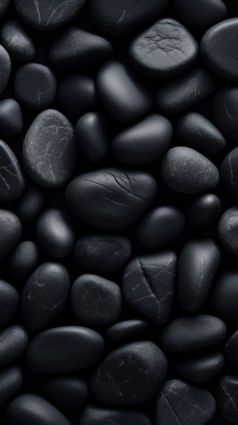 Stones black pill backgrounds. AI generated Image by rawpixel. | premium image by rawpixel.com / Techi Black Rock Wallpaper, Black Stone Wallpaper, Mobile Wallpaper Black, Black Stone Texture, Stone Mobile, I Phone Wallpaper, Black Texture Background, Aesthetic Post, Iphone Dynamic Wallpaper