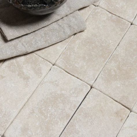 Moroccan Limestone | Color: Meknes | Material: Limestone | Finish: Matte | Sold By: Case | Square Foot Per Case: 10.76 | Tile Size: 3"x6"x0.591" | Usage: Commercial: Yes | Residential: Yes | Floor Rated: Yes | Wet Areas: Yes Limestone Bathroom Floor, French Flooring, Limestone Countertops, Tumbled Marble Tile, Limestone Floor Tiles, Limestone Pavers, Entry Tile, Flagstone Flooring, Limestone Flooring