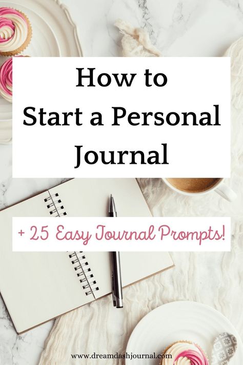 Start a journal and begin writing today with these easy journal prompts for beginners! Plus get tons more journaling ideas to write about. #journal #journalprompts #writingideas #selfcare #personaldevelopment #mentalhealth How To Start Journal, Journal Prompts For Beginners, Easy Journal, Start A Journal, Easy Hobbies, Journal For Beginners, Journaling For Beginners, How To Journal, Start Journaling