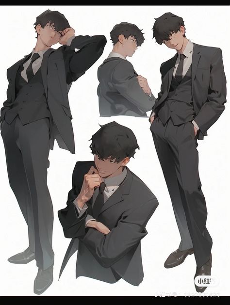 Sitting In Suit Reference, Man In Suit Art Reference, Bodyguard Reference, Checking Watch Pose Reference, Untied Tie Drawing Reference, Person In Suit Drawing, Suit And Tie Reference, Blazer Drawing Reference, Man Suit Pose