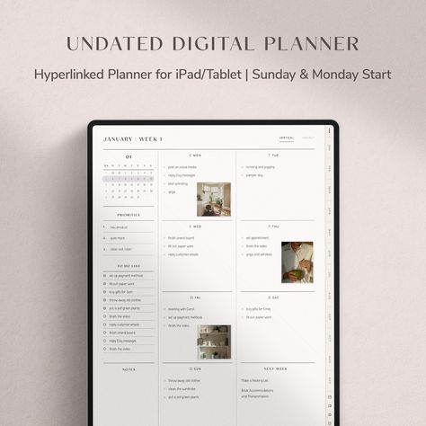 Digital Planner UNDATED | Goodnotes Planner | Weekly Planner | Daily Planner | Monthly Planner simpledigitalplanner #basicplannerpages #fitnessplanner #plannerobsessed. Weekly Overview Planner, Goals Habits, Financial Budget Planner, Life Organizer, Digital Life Planner, Digital Planner For Goodnotes, Weekly Budget Planner, Daily Planner Printables Free, Free Daily Planner