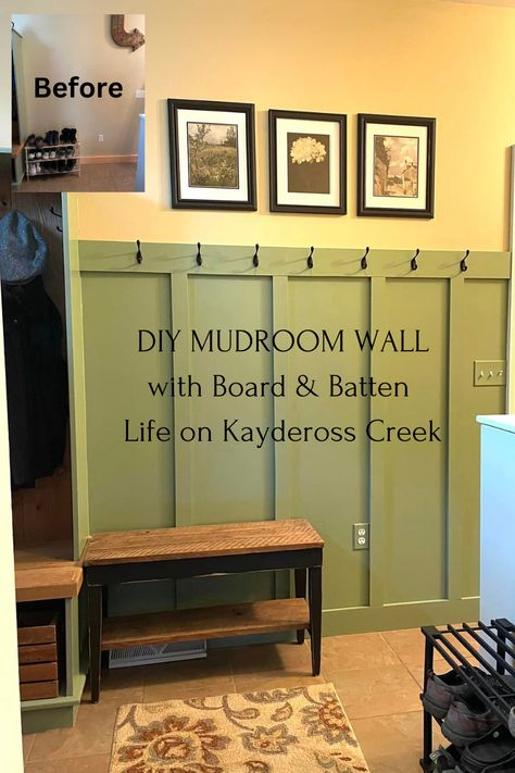 Mudroom Panel Wall, Mudroom Wall Organizer, Diy Mudroom Laundry Room Ideas, Diy Small Mudroom Bench, Mud Room Hooks And Shelf, Mud Room Hook Wall, Entryway Wall Hook Ideas, Laundry Room Hooks On Wall, Accent Wall Mudroom