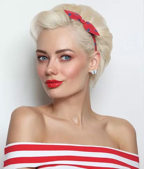 Pixie Pinup Hairstyles, 1950s Hairstyles Short Hair, Pinup Short Hairstyles, Retro Hair Styles For Short Hair, Short Rockabilly Hairstyles For Women, Easy Pinup Hairstyles For Short Hair, Pinup Pixie Hair, Rockabilly Hairstyles For Short Hair, Pinup Short Hair