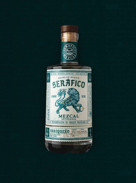 Tequila Branding, Mezcal Brands, Alcohol Packaging Design, Bottle Design Packaging, Alcohol Packaging, Bottle Label Design, Clear Liquids, Cool Packaging, Gin Bottles