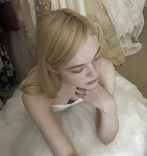 Ellie Fanning, Celebrity Brides, Terrence Loves You, Unconventional Wedding, White Gown, Sofia Coppola, Elle Fanning, Marie Antoinette, The Worst