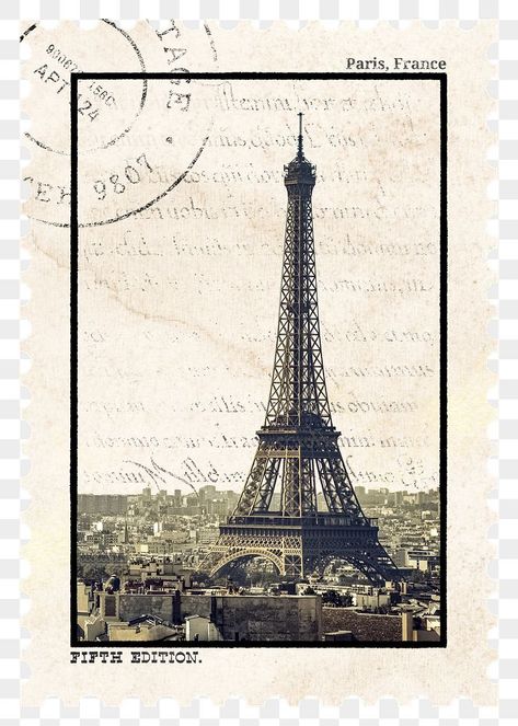 Paris Stickers Printable, Mushroom Stamp, Paris Aesthetic Wallpaper, Eiffel Tower Aesthetic, Sticker Transparent Background, Collage Project, Parisian Architecture, Architecture Classic, Victoria Secret Wallpaper