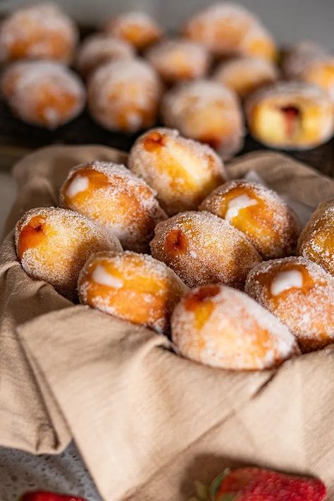 Haupia Recipe Hawaiian Desserts, Hawaiian Donut Recipe, Leonards Malasadas Recipe Hawaii, Malasadas Recipe Hawaii Easy, Hawaii Recipes Local, Ono Kine Recipes Hawaii Comfort Foods, Portuguese Malasadas Recipe, Samoan Desserts, Hawaiian Malasadas Recipe