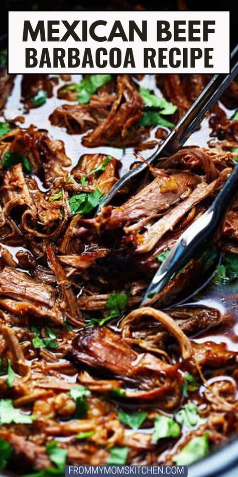 This Mexican Beef Barbacoa Recipe delivers the true taste of Mexico with simple ingredients and a slow cooker for convenience. Instapot Beef Barbacoa Recipe, Crockpot Recipes Barbacoa, Mexican Beef Crockpot, Authentic Mexican Barbacoa Recipe, Slow Cooker Barbacoa Beef, Crockpot Barbacoa Beef, Mexican Beef Recipes, Easy Barbacoa Recipe, Mexican Barbacoa Recipe