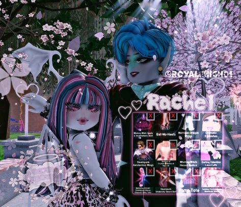 Monster Mash Royal High, Monster High Royale High, Rh Combos, Monster High Cosplay, Royal High Outfits Ideas Cheap, Rh Outfits, Rh Fits, Fairy Outfit, Aesthetic Roblox Royale High Outfits