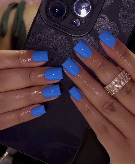 Follow for more bomb pins! ✨ Pinterest: @TRUUBEAUTYS 💧 #PinterestTruubeautys. Acrylic Toe Nails, Blue Acrylic Nails, Girly Acrylic Nails, Work Nails, Short Square Acrylic Nails, Blue Nail, Short Acrylic Nails Designs, Pink Acrylic Nails, Square Acrylic Nails