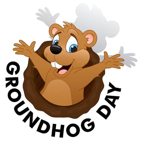 Happy Groundhog Day Groundhog Day Humor, Groundhog Day Quotes, Ground Hog Day Crafts, Groundhog Craft, Candyland Board, Ground Hogs Day, Ground Hogs, Message Of The Day, Groundhog Day Activities