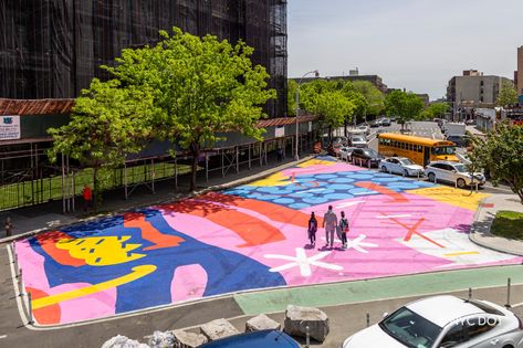 The Smile by BOICUT | Asphalt Art Activations 2022 | Flickr Asphalt Art, Art Partner, Art Program, School Safety, The Smile, Art Programs, Dot Art, Dots Art, The 8