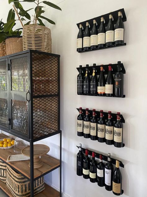 WINE RAIL | MESS | The Local Edit Wine Station, Store Interiors, Minimalist Aesthetic, Everyday Objects, Simple Living, The Locals, Storage Solutions, Wine Bottle, Villa