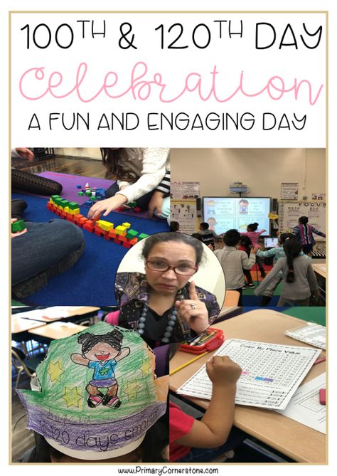 100th and 120th Day of School Fun 120 Days Of School, 120th Day Of School, Christmas Reading Activities, Burlap Classroom, Workshops Ideas, Primary Writing, Writing Centers, Elementary Counseling, First Grade Activities