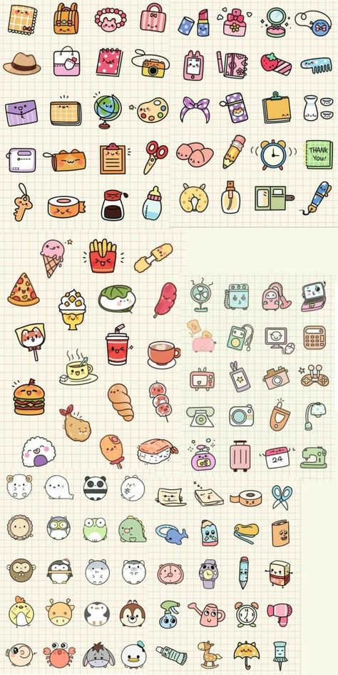 Things To Draw When Bored, Draw When Bored, Cute Small Drawings, Color Coordination, Cute Easy Doodles, Bullet Journal Diy, Scrapbook Stickers Printable, Easy Doodles, Small Drawings