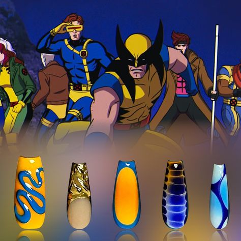 ⚡️ Unleash your inner mutant with X-Men-inspired nails! 🖤🧡 From Wolverine’s fierce claws to Storm’s electrifying energy, these nails are ready to save the day with a dash of super-powered style. 💥👊 Who says heroes can't have fabulous nails? 💅 #HalloweenNails #XMenStyle #HeroicManicure#sivanail X Men Nails, Wolverine Nails, Men Nails, Inspired Nails, Fabulous Nails, Save The Day, Halloween Nails, X Men, Pretty Nails