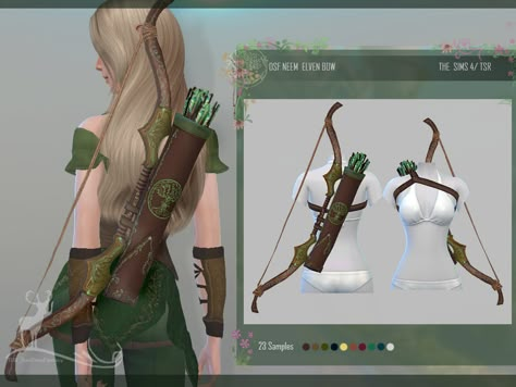 The Sims Resource - DSF NEEM ELVEN BOW Faerie Sims 4 Cc, Sims 4 Cc Forest Clothes, Sims 4 Archery, Sims Avatar Cc, Sims 4 Cc Avatar Clothes, Maxis Match Fantasy Cc, Avatar Cc Sims 4, Dnd Sims 4 Cc, Avatar Sims 4 Cc