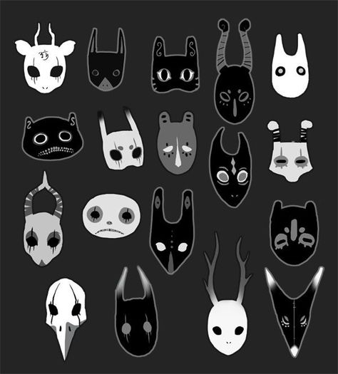 Gore Warning, Creepy Masks, Creepy Animals, Mask Drawing, Banana Fish, Masks Art, Animal Masks, African Masks, X Reader