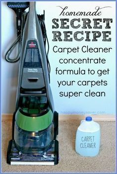 Homemade Carpet Cleaning Solution for Machines 2 Tablespoons Liquid Tide Laundry Detergent 1/4 cup Awesome cleaner (dollar store brand) 1 scoop Oxyclean (I used generic dollar store brand) 1 teaspoon Downy Fabric Softener (optional) Hot Water, one gallon Homemade Carpet Cleaning Solution, Clean Hacks, Homemade Toilet Cleaner, Clean Baking Pans, Hardwood Floor Cleaner, Cleaning Painted Walls, Carpet Cleaning Solution, Messy Kids, Cleaning Tricks