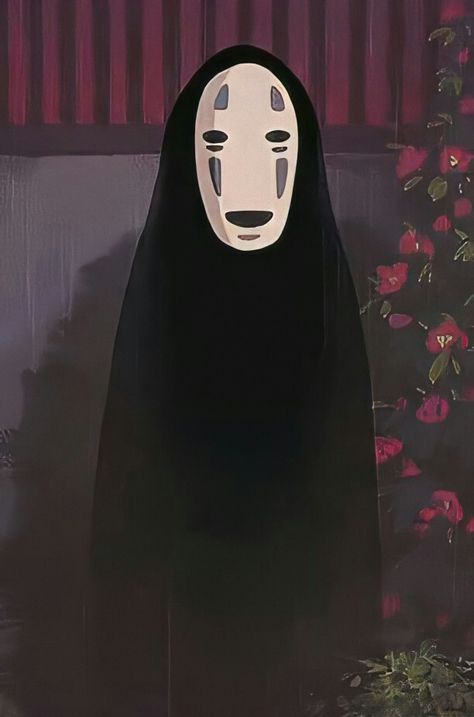 No Face Ghibli, Face Mask Drawing, No Face Mask, Mask Drawing, Drawing Ideas List, Drawing Face, No Face, Anime Aesthetic, Anime Tattoos