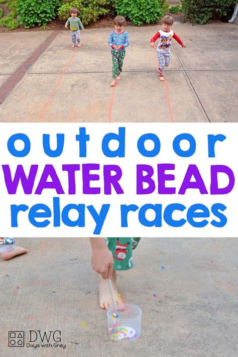 water bead outdoor play Water Bead Activities, Bead Activities, Sensory Play For Toddlers, Outdoor Water Games, Sensory Play Toddlers, Outdoor Activities For Toddlers, Boredom Busters For Kids, Activities For All Ages, Water Games For Kids