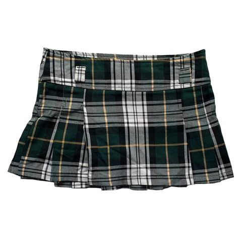 GREEN PLAID CHECKED TARTAN PLEATED MINI SKIRT 🎀🎀🎀... - Depop 90s Style Fashion, 2000 Tattoo, Green Plaid Skirt, Fashion 2000s, Plaid Pleated Mini Skirt, Plaid Skirt, Pleated Mini Skirt, Plaid Skirts, Green Plaid